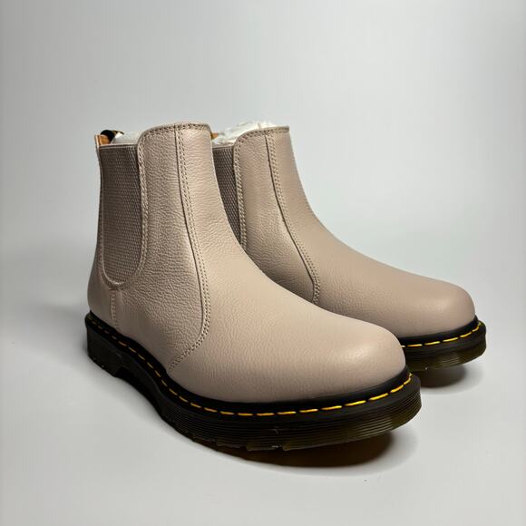 Dr. Martens Women's 2976 Virginia Leather Chelsea Boot in Vintage Taupe - Picture 5 of 9